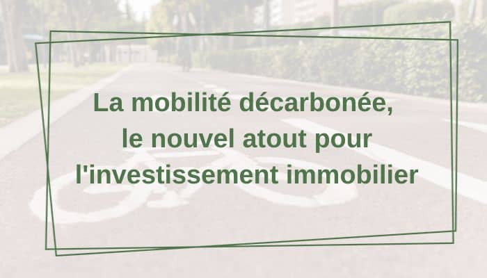 investissement mobilité décarbonée