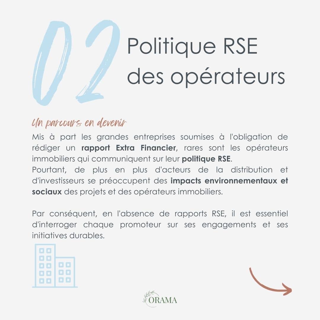 Politique RSE des promotteurs